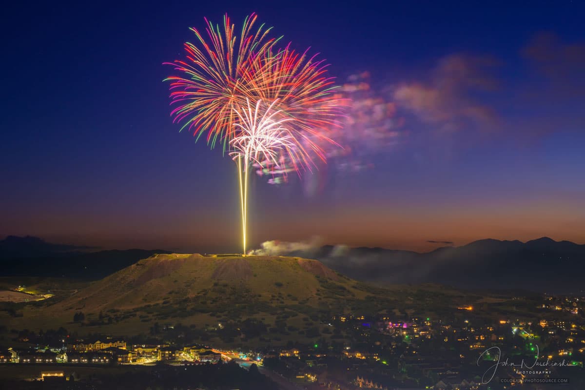 July Fourth fireworks